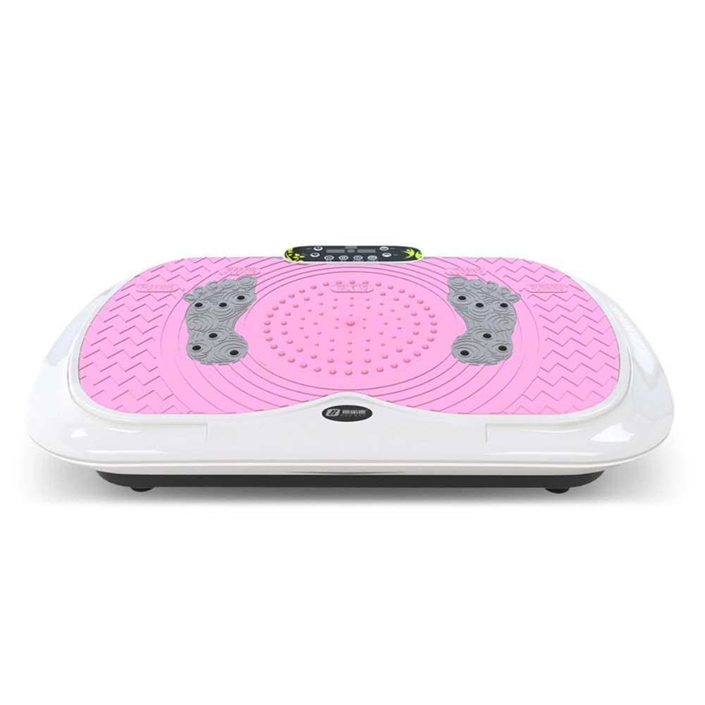 DYXY Vibration Plate Exercise Machine,Remote Control Workout Vibrating Power Machine Home Training Equipment with 99 Speed Adjustment for Weight Loss & Body Toning,Pink