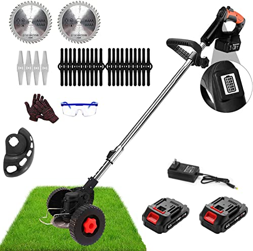 Weed Wacker Cordless Weed Eater Battery Powered Brush Cutter, 21V ...