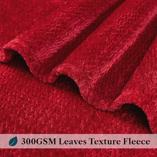 Paviliasoftfleeceburgundydarkredthrowblanketforcouchlightweightplushwarmblanketsforbedfuzzycozyflannelblanketthrowforsofatraveljacquardpatternwinered50x60inch  Urban Country Home Decor Pavilia soft fleece burgundy dark red throw blanket for couch lightweight plush warm blankets for bed fuzzy cozy flannel blanket throw for sofa travel jacquard pattern wine red 50×60 inch  urban country home decor