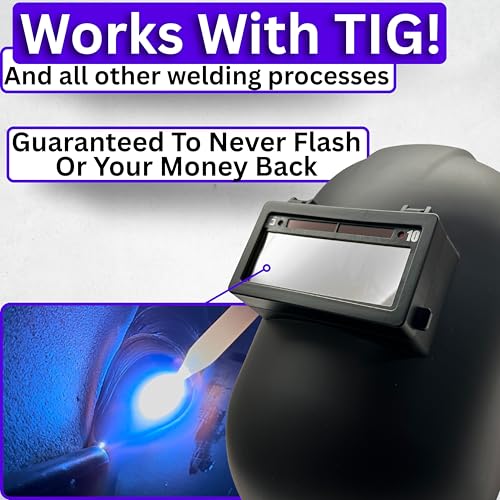 Image of The Prince Single 2.0 | Shade 12 Silver Auto Darkening Welding Lens | 20A TIG Rating - No Flashing | 2 inch X 4.25 inch X 0.2 inch | Silver Welding Lens - Blue Puddle | Ridge Products Royal Series 2.0