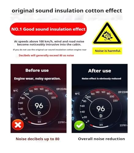 Tapis d'isolation thermique Nissan NV200 insonorisé et anti-chaleur - 6