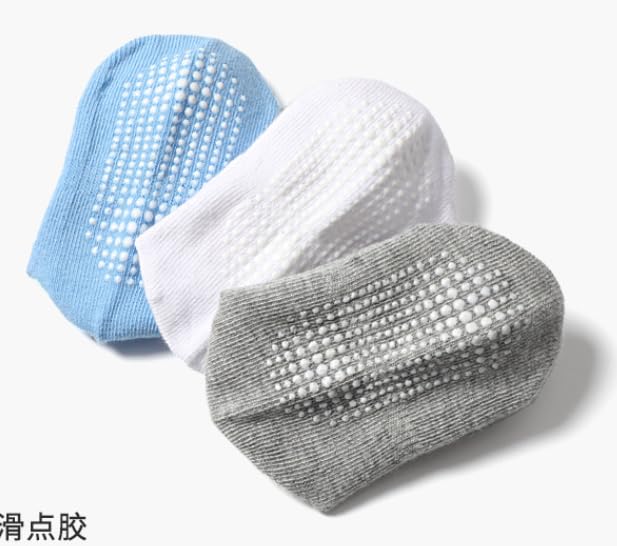 WONDERLAND Unisex Kids and Toddlers' Cotton Low Cut Non-Slip Ankle Sock (Black/White, 1-2/3-4 Years Old) 10 Pairs3