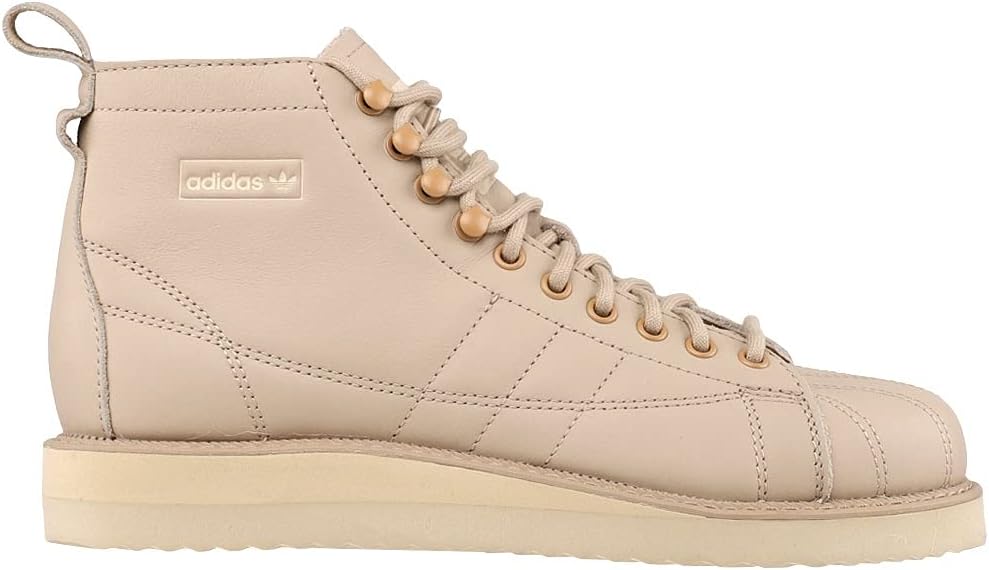 adidas Superstar Combat Botas Tobillo Tacón Bajo 1-2" - Beige - Talla 6.5 B