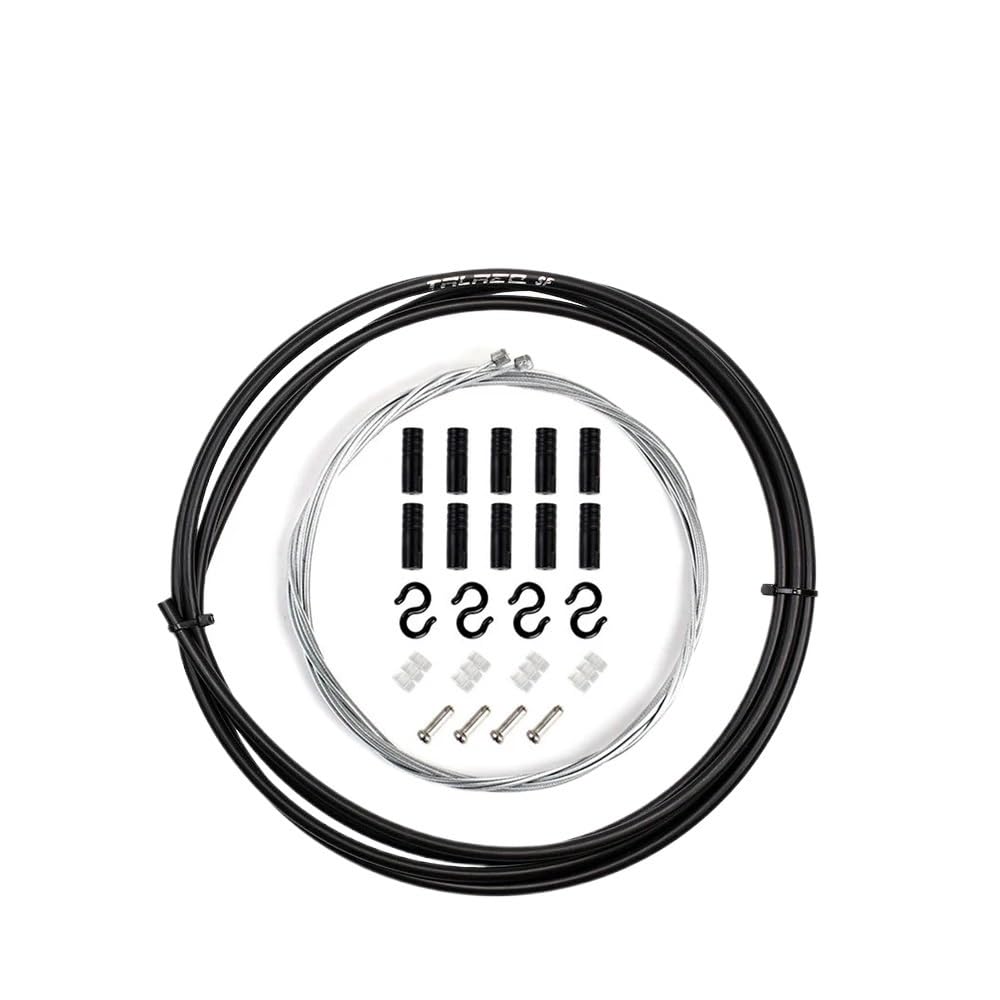 Brake Cable 2m/2.5m Wire for Bicycle Bike Shifters Derailleur Brake Cables Shift Cable 4mm/5mm MTB Road Shifter Line(Shift Black 4mm)