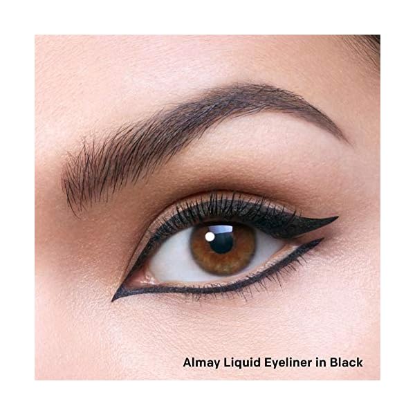 Almay-Liquid-Eyeliner-Waterproof-and-Longwearing-Hypoallergenic-Cruelty-Free-Fragrance-Free-Ophthalmologist-Tested-221-Black-01-oz Almay Liquid Eyeliner, Waterproof, Fade-Proof Eye Makeup, Easy-to-Apply Liner Brush, 221 Black, 0.1 Oz