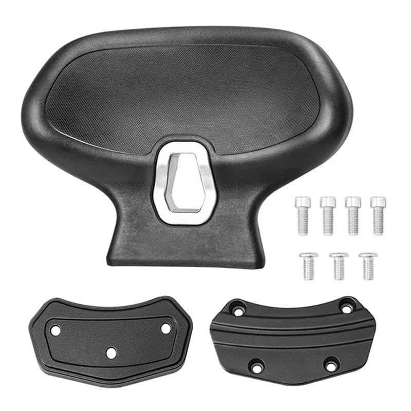 Dossier passager pour moto A03K et coussin de siège noir 368G
