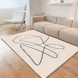 Kunsen Alfombra para habitacion Abstracto Suave, cómodo y Lavable alfombras Lisas Gris Alfombra a la Venta alfombras Online baratas100X200CM