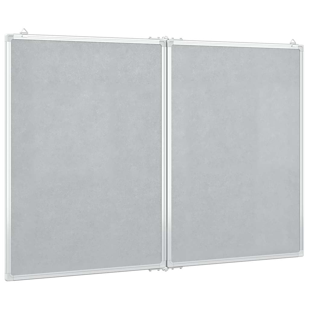 vidaXL Magnetisches Whiteboard Klappbar 100x80x1,7 cm Aluminium