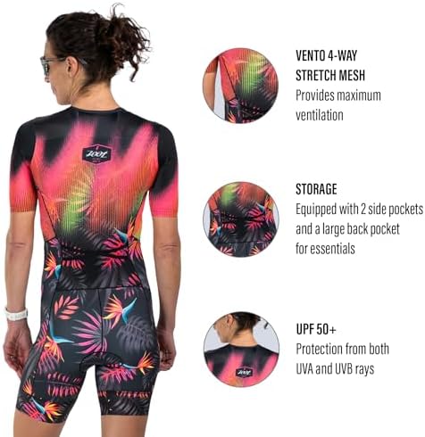 お*り様 Zoot トライスーツ レディースXS Zoot Women's LTD Tri Aero Fz Racesuit, Short Sleeve Aerodynamic