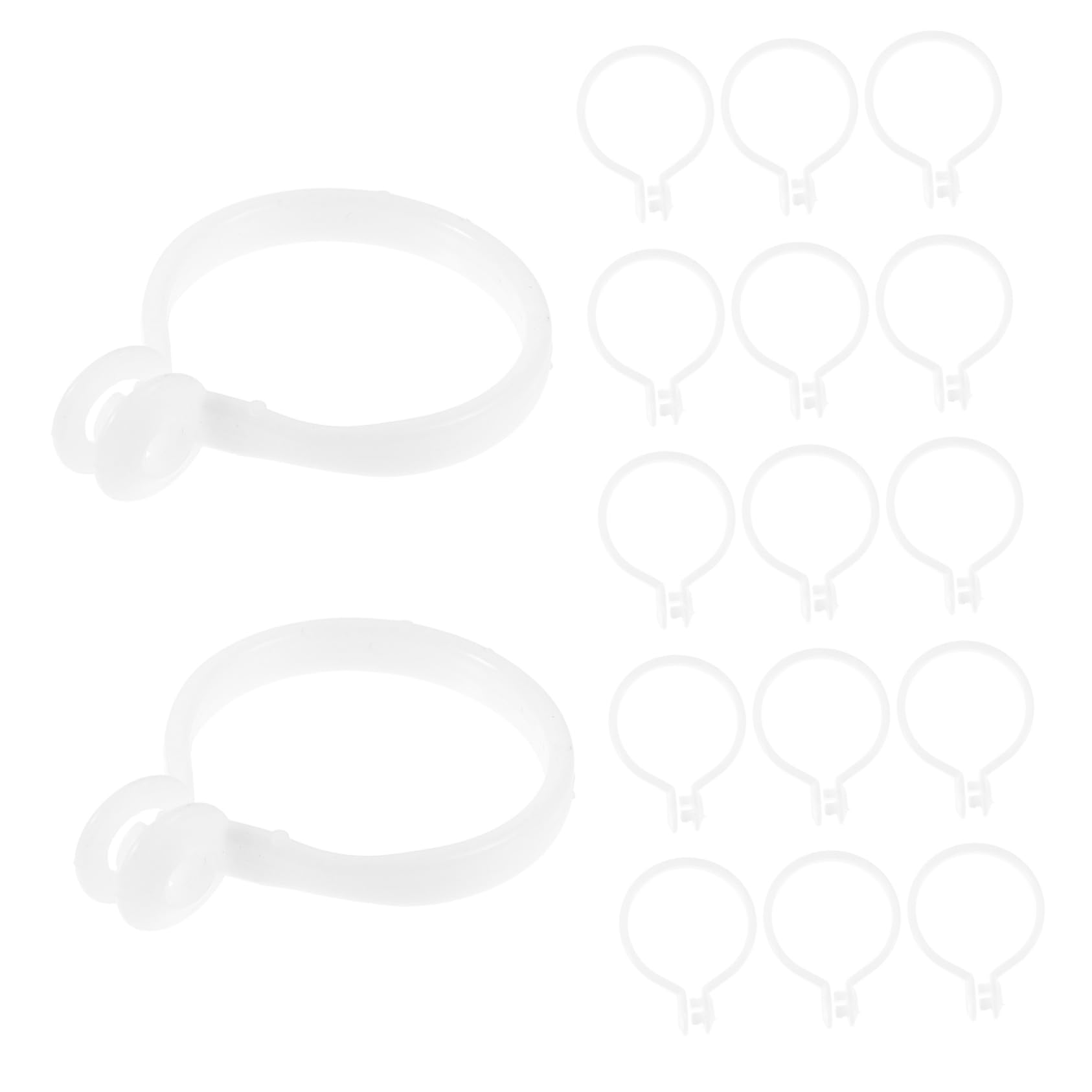 Ciieeo 30pcs Window Curtain Hook Rings Easy Install Curtain Accessories for Sliding Drapes Design for Home Decoration and Everyday Use