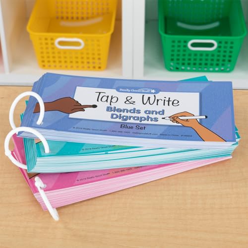 Image of Really Good Stuff Tap and Write Blends and Digraphs - 124 Cards