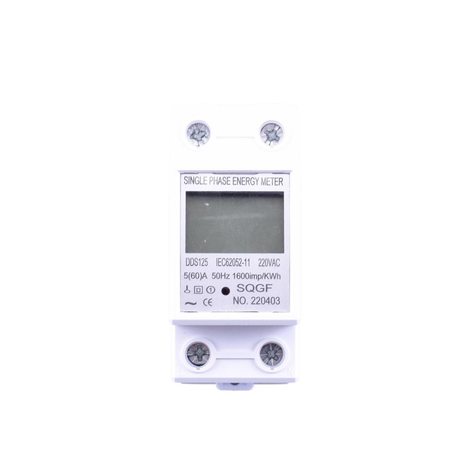 Medidor digital de energía monofásico de 220V CA para control de consumo 6