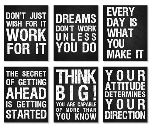 L&O Goods Motivational Wall Decor – Set of 6 |