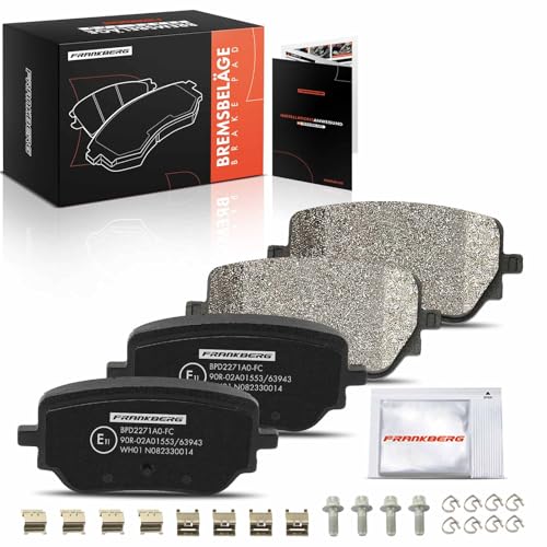 Image of Frankberg Brake Pad Set Includes 4 brake pads Rear 4207600