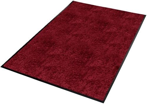 Guardian 94061455 Platinum Series Indoor Wiper Floor Mat, Rubber with Nylon Carpet, 6'x14', Burgundy - 3