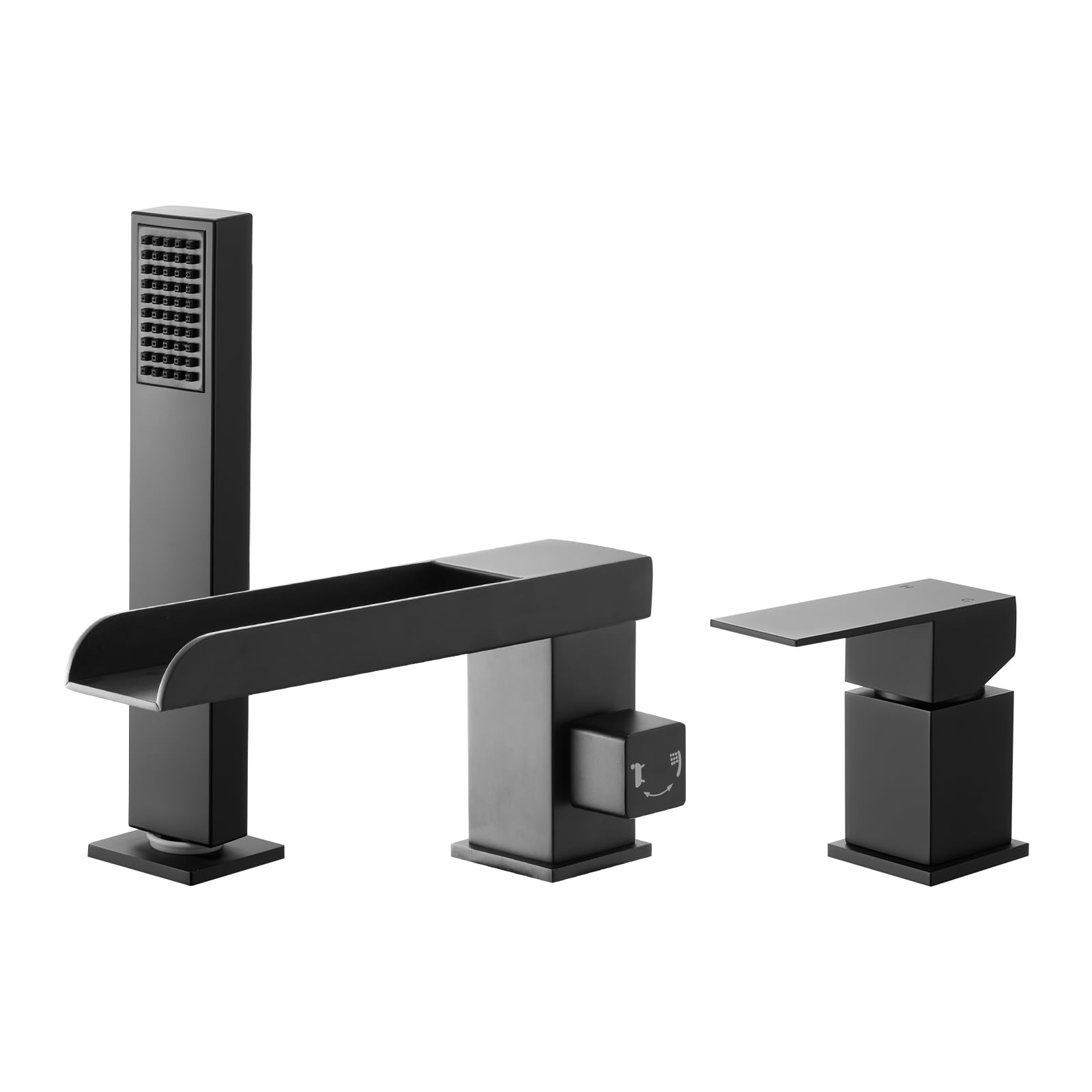 Robinet de baignoire cascade 3 trous résolvant les éclaboussures