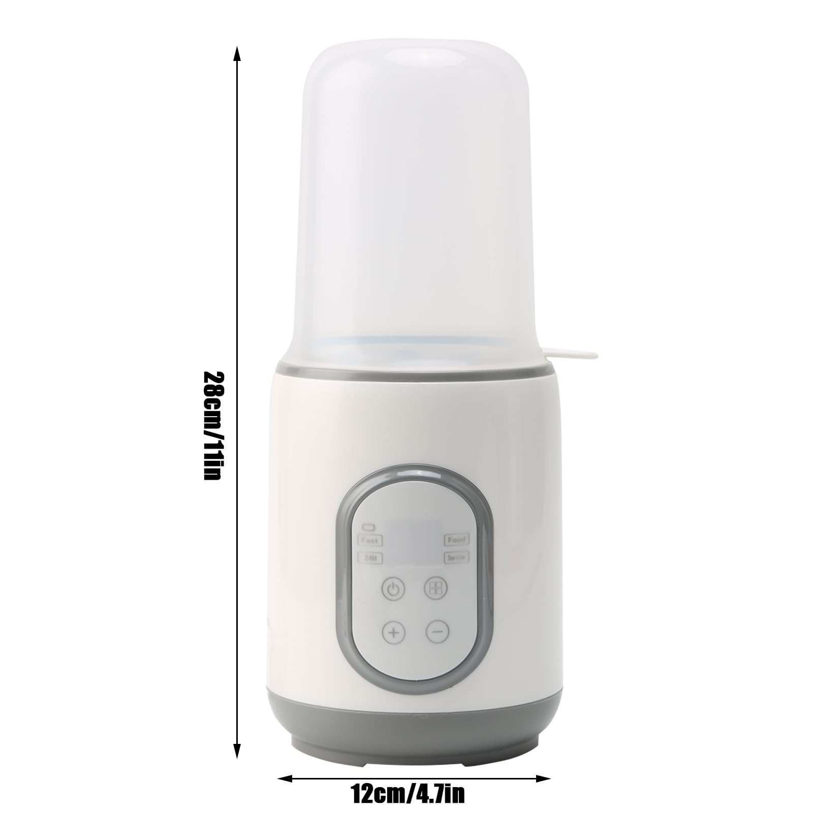 Scaldabiberon 8 in 1 veloce per bambini, scalda biberon portatile con timer e spegnimento automatico, riscaldamento rapido e scongelamento materno