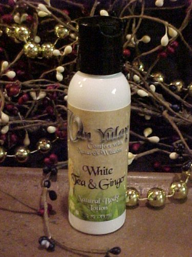 Natrual Moisurizing Lotion with Quality Oils 2 oz White Tea Ginger