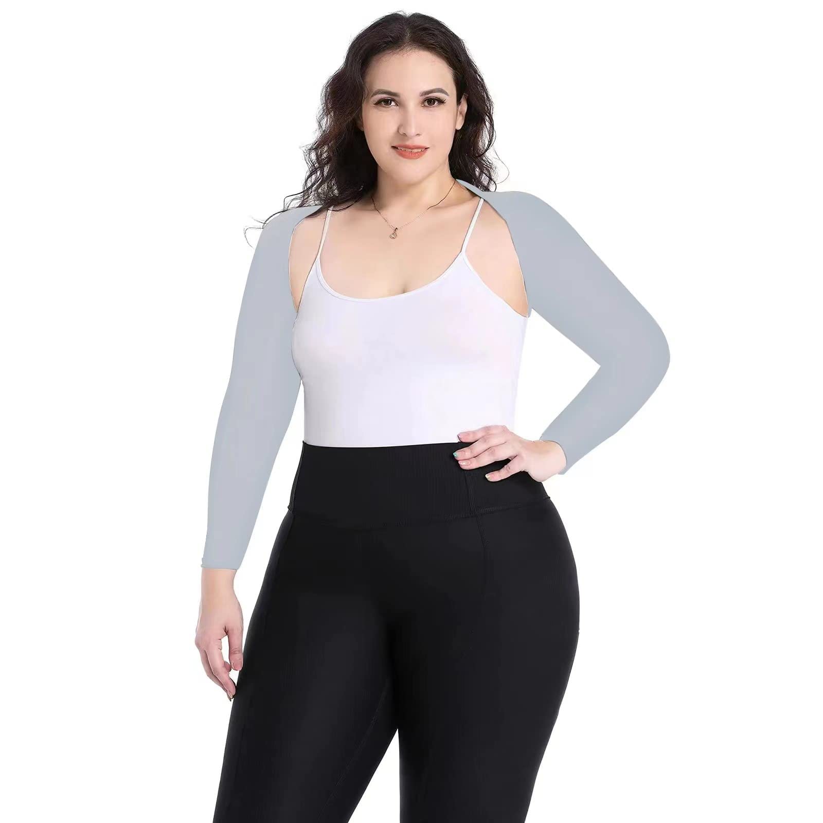 Plus Size Advanced Cooling Shawl Arm Sleeves Sun Protection Women Breathable Anti-UV Golf Outdoor Sports Cooler Shrug