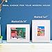 Egofine 11x14 Picture Frame White - Photo Frame Made of Solid Wood Covered by Plexiglass for Table Top Display Pictures 5x7/8x10 with Mat or 11x14 Without Mat - with Wall Mounting Hardware