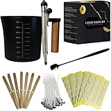 InYourNature Candle Making Kit Supplies, 32oz Melting & Pouring Pot, Thermometer, 100 Cotton Wicks,...