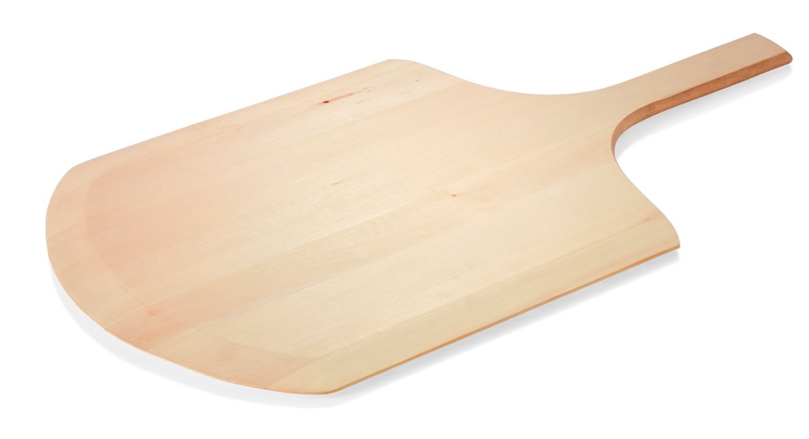 Pizzaschil en Serveerplank van Acaciahout met Handvat