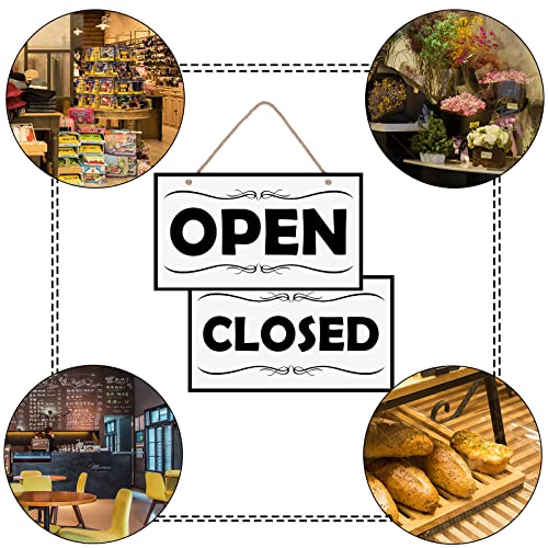 Open Closed Sign, 12″X8″ Pvc Plastic Double Sided Hanging Sign, High Precision Printing, Water Proof, Open And Closed Sign For Business, Retail Store Supplies, Open Sign, Closed Sign #TOP2