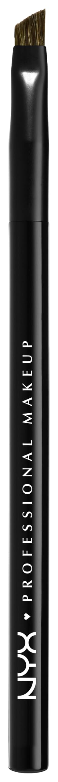NYX Professional Makeup Pro Brush Angled 19 - Augenbrauenpinsel mit abgewinkelter Bürste, ergonomische Form, gezielte Anwendung, Make-up Pinsel