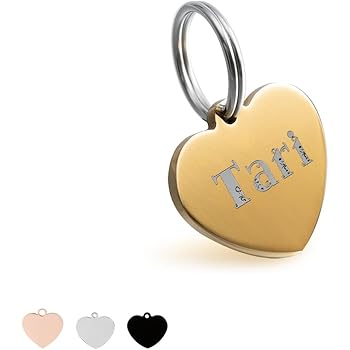 heart dog tags