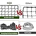 NQB Baseball Softball Backstop Nets - 10x10FT Heavy Duty Sports Nets, Sports Netting Barrier with 33FT Rope, Sport Nets for Baseball Basketball Soccer Lacrosse Hockey