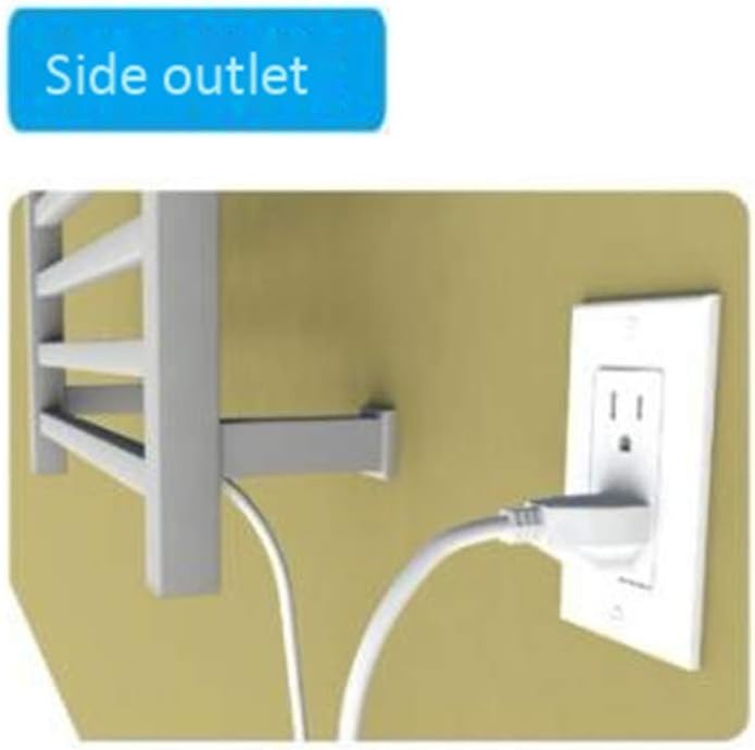 Towel Warmers Heated Towel Rail with 6 Square Bars, 304 Stainless Steel Mirror Finish, Heated Towel Racks for Bathroom Hotel, 800×600 X 120 Mm,Plugin