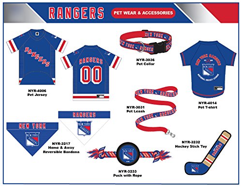 Pets First NHL New York Rangers Puck Toy for Dogs & Cats. Play Hockey with Your Pet with This Licensed Dog Tough Toy Reward! - Thumbnail 4
