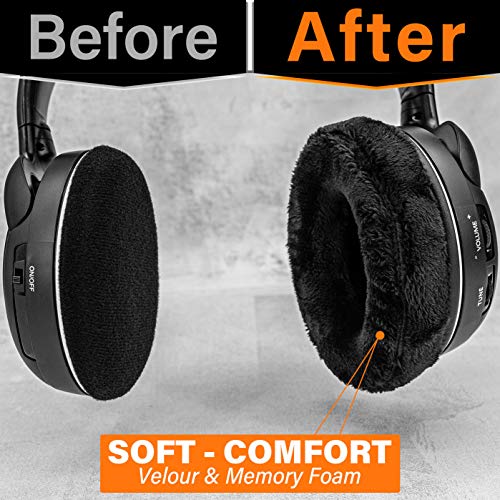TRANSTEK RS120 Almohadillas de Repuesto para Auriculares RS120, HDR120, RS100, RS110, RS115, RS117, RS119 I Velour miniatura 3