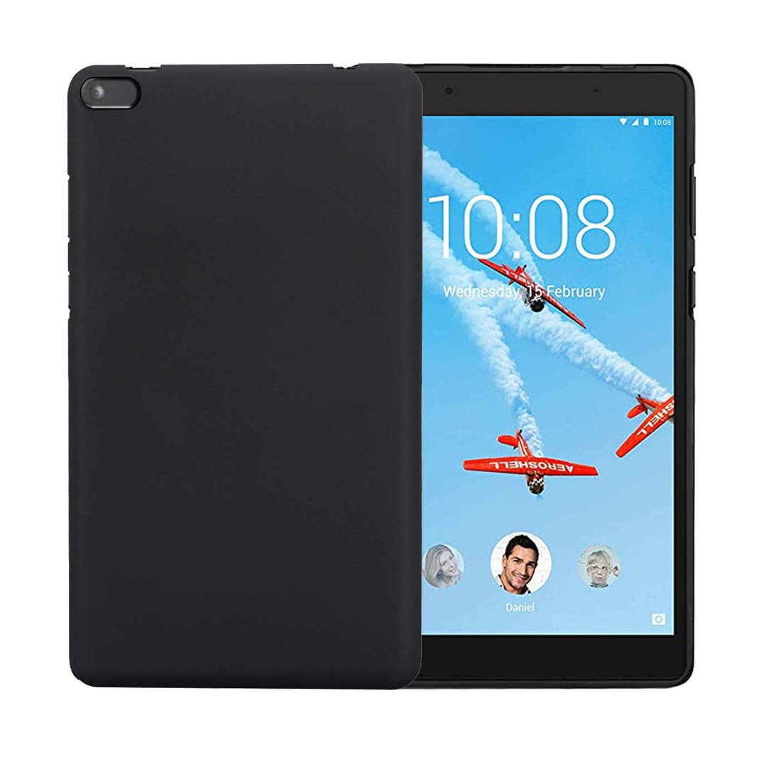 Zaoma Matte Design Soft Silicon Back Case Cover for Lenovo Tab E8-8" Tablet Model No. : TB-8304F & TB-8304F1 - Black (B08P9J5SF3) Amazon Price History, Amazon Price Tracker