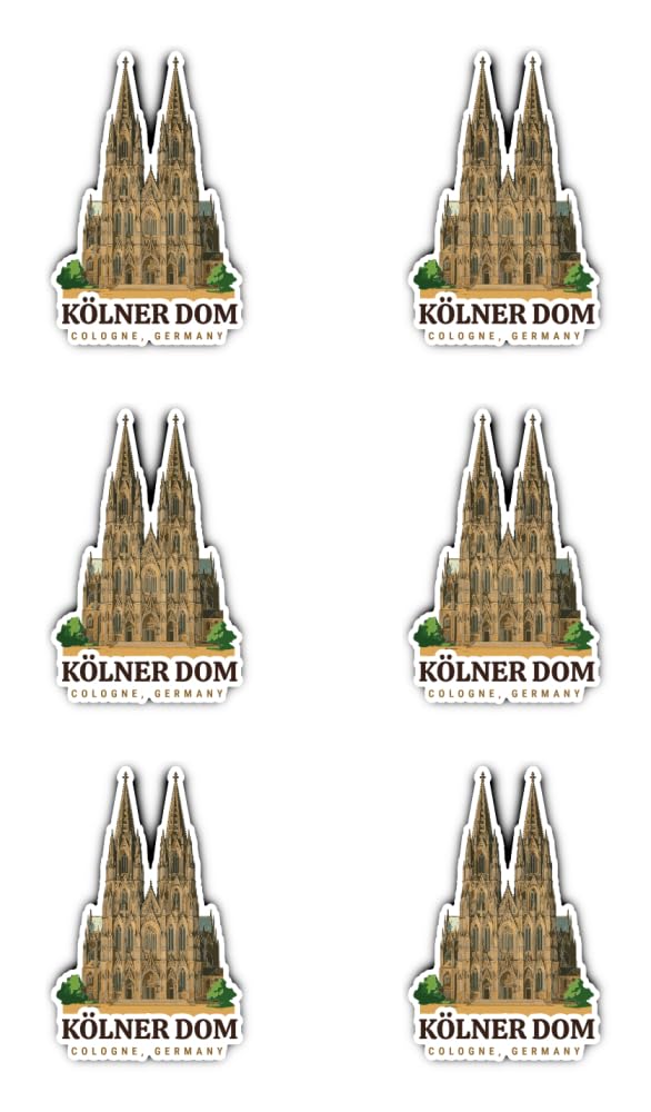Havati Vibe Sticker. Cologne Cathedral Cologne Cologne Cologne Sticker Pack Of 6 Vinyl Decoration 50 Mm