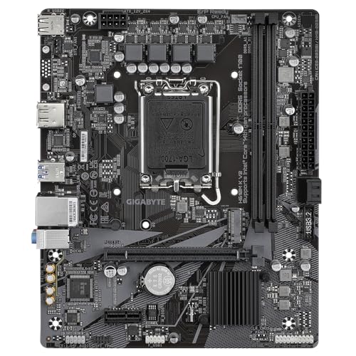 GIGABYTE H610M K V2 Scheda madre - CPU Intel Core 14ª generazione, fino a 5600 MHz DDR5, 1xPCIe 3.0 M.2, LAN 1GbE, USB 3.2 Gen 1 - Scheda madre - Immagine 1