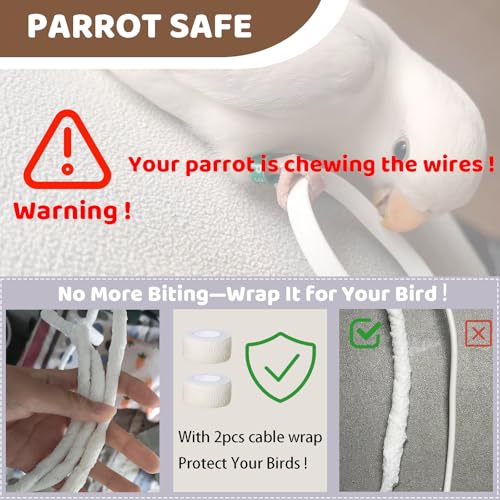 Image of Automatic Bird Bath with Pump, Large Indoor Bird Shower Fountain with Running Water, USB Bird Bathtub for Parakeet, Cockatiel, Conure, Budgie, Lovebird, African Grey, Amazon Parrot