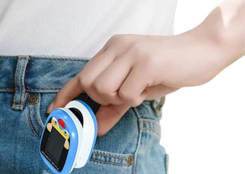 Oxímetro pediátrico. Pulsómetro profesional Medidor-saturador oxígeno en sangre con pantalla LED. Control de Frecuencia Cardíaca y nivel del de oxígeno de tu bebe. (AZUL) - imagen 7