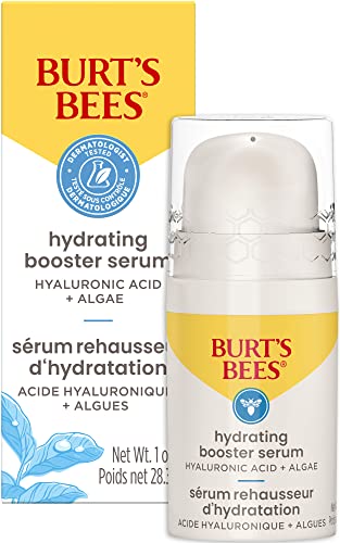 Burt’s Bees Hyaluronic Acid Face Serum, Hydrates & Boosts Skin Naturally for Smoother, Glowing Skin Tone, Lightweight, with Algae – Hydrating Booster Facial Serum (1 oz) Burt’s Bees Hyaluronic Acid Face Serum, Hydrates & Boosts Skin Naturally for Smoother, Glowing Skin Tone, Lightweight, with Algae – Hydrating Booster Facial Serum (1 oz)