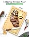 Kitsure Bamboo Cutting Board - Multi-Sizes Wooden Cutting Boards for Kitchen, Convenient Kitchen Essentials with Deep Juice Grooves， Cutting Board for Chopping & Serving, Large, Natural