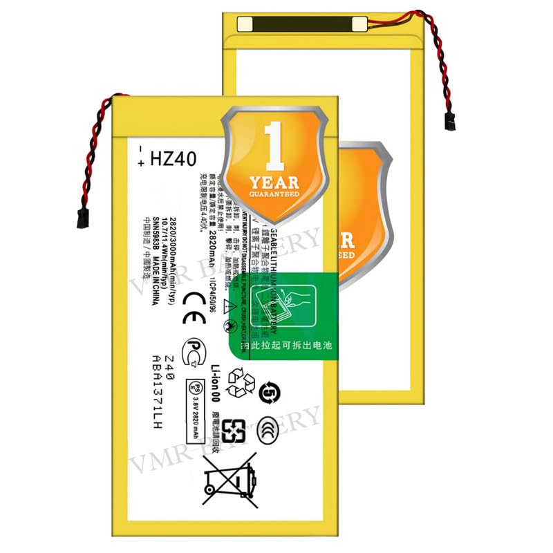 Image of Original HZ40 Battery Compatible for Motorola Moto Z2 Play (Z Play (2nd Gen)) (XT1710-01, XT1710-02, XT1710-07, XT1710-08, XT1710-09, XT1710-10) - (3000mAh) - 1 Year Warranty K7