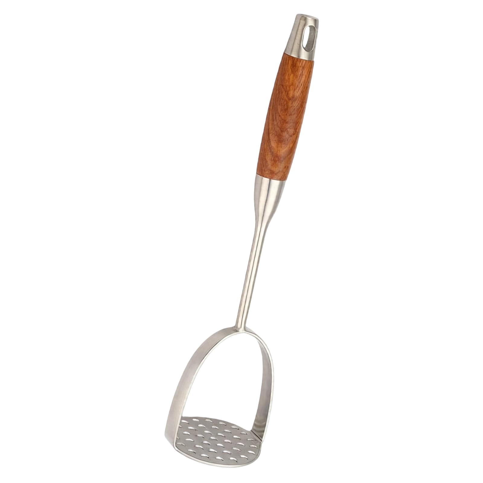 Tsophreniq Sturdy Stainless Steel Food Masher Ideal for Potatoes Vegetables and Fruits Smooth Puree Maker