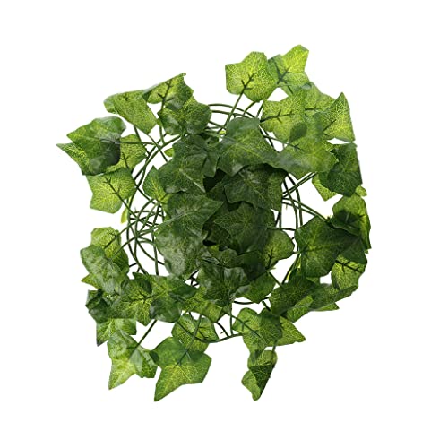 T-PTURET Reptile Terrarium Box Artificial Vine Decoration Lizard Green Leaves Fake Bearded Dragon Accessories Driftwood Reptile Supplies Reptile Heating Pad Reptile Tank Terrarium Reptile Plant