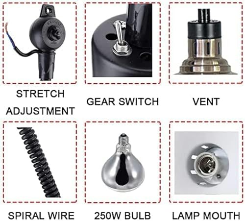 Lampe de chauffage alimentaire contre le refroidissement des plats - 5