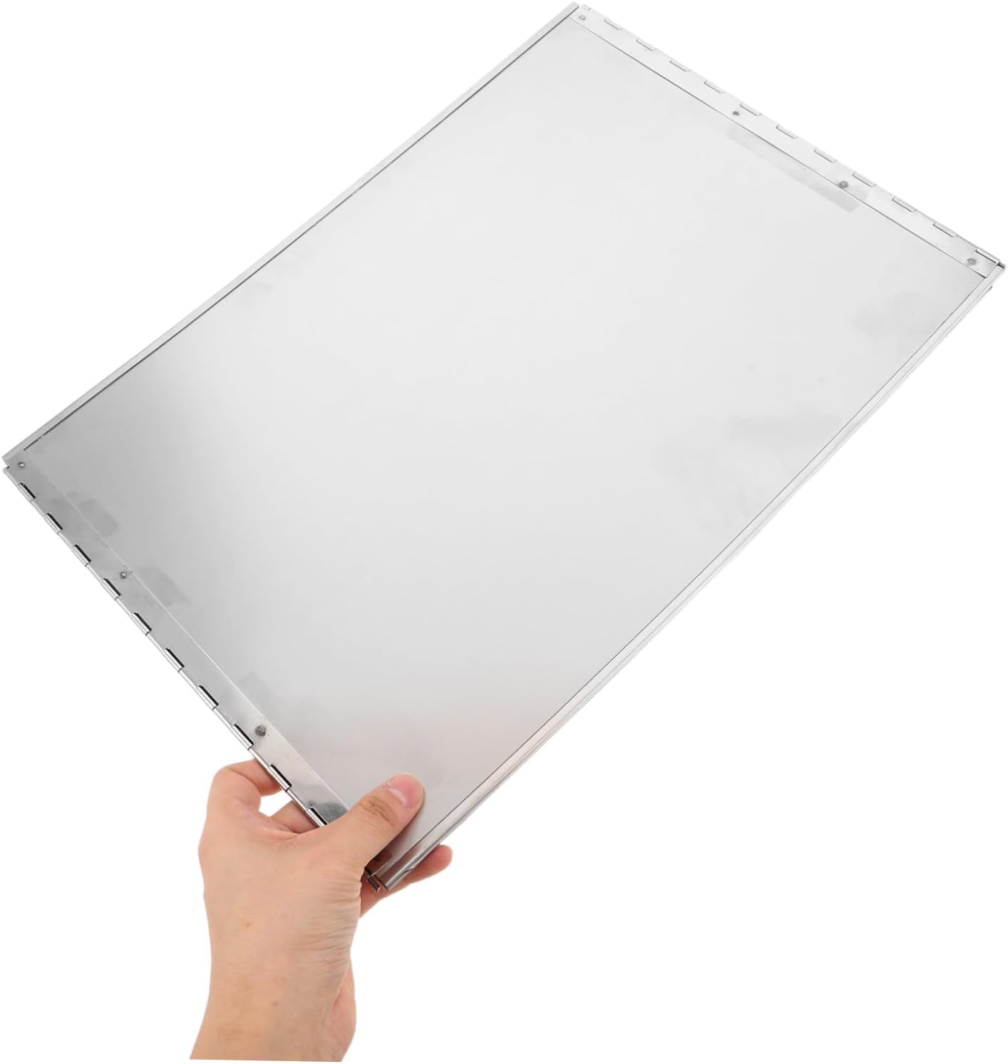 Foldable Stainless Steel Kitchen Protective Plate with Heat Insulation Grease Barrier Splatter Guard for Stove Oil Splash Shield for Frying Grilling and Baking Easy to Install and