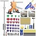 Super PDR 51pcs NEW Auto CAR Body Restore Tool Paintless Dent Repair Tools PDR Puller Gold Dent Lifter Puller Tabs Red Glue Sticks