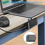 4-Port USB 3.0 Portable Desk Hub,Fixable USB Data Hub 3.0 with 3.3ft/100CM Cable for MacBook, Mac Pro/Mini, iMac, XPS, Surface Pro, Notebook PC, USB Flash Drives, Mobile HDD,Computer and More