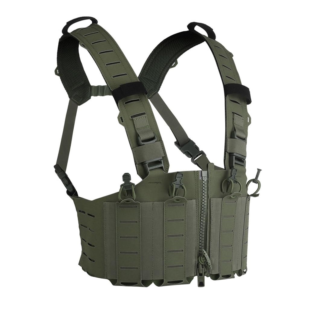 Gilet tactique chasse léger Molle avec porte-chargeur M4 sangle H pour airsoft jeu de guerre RG