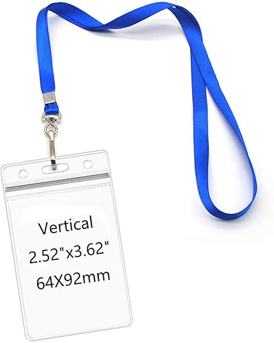 Miniatura 26 de Cordones con soporte de identificación, insignias de nombre, impermeables, portatarjetas con cordón para el cuello, clip giratorio de gancho en J