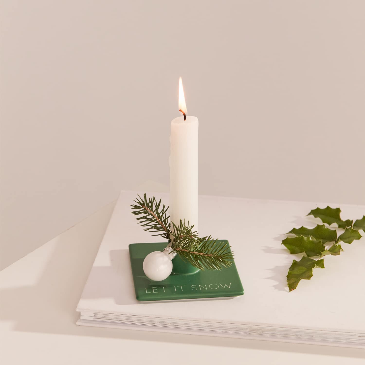 Design Letters Porta Candele per Natale Decorazioni | Portacandele Vetro per Decorazioni Casa | Porta Tealight nel Design Scandinavo | Portacandele in Vetro Borosilicato | Porta Candele da Tavolo
